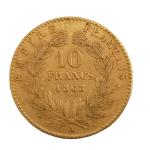 Une PIECE or 10 francs Napoléon III, 1868
Lot conservé en...