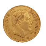 Une PIECE or 10 francs Napoléon III, 1868
Lot conservé en...
