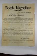 Ensemble de documents relatifs au Second Empire. 
Proclamation de Napoléon...