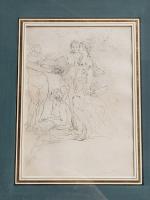 ECOLE FRANCAISE du XIXème
Etude de femmes
Dessin
20 x 14.5 cm à...