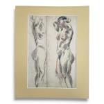 ECOLE ACADEMIQUE
Etude de nus féminis
Dessin
41.5 x 28 cm (pliures, déchirures,...