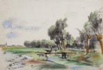 Pieter STORTENBEKER [hollandais] (1828-1898)
Paysage
Pastel signé en bas à gauche
23.5 x...