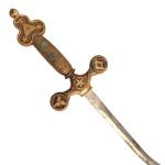 Epée maçonnique à lame ondulée (lame désolidarisée de la garde)
L:...